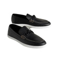 HERMÈS ICONE LOAFER BLACK WITH WHITE SOLE