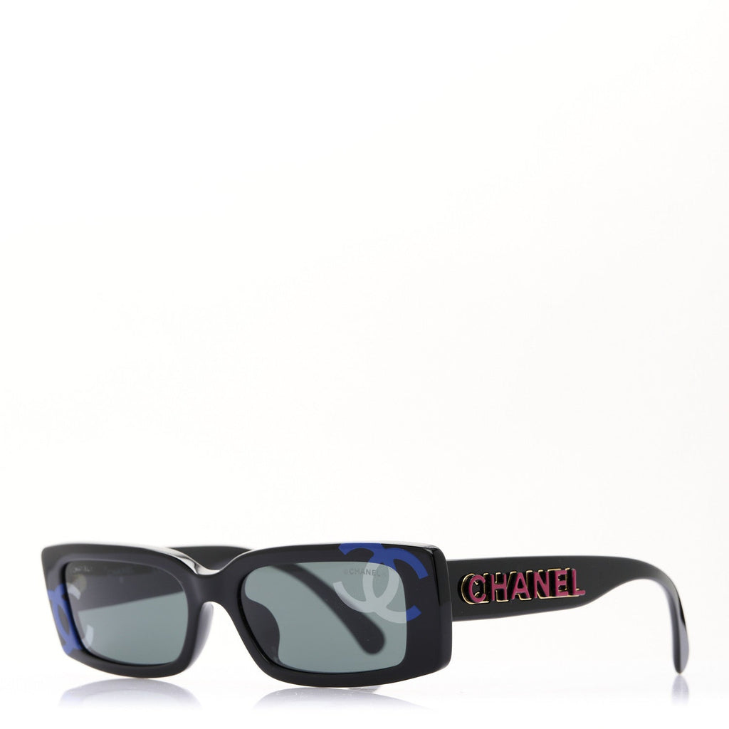 Chanel Square Sunglasses — Black – Acetate CC 71473A