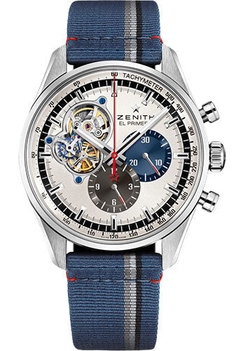 zenith-chronomaster-el-primero-open-watch-steel-silver-dial-blue-fabric-strap-03-2040-4061-69-c802