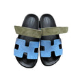 HERMÈS CHYPRE SANDAL BLUE & GREEN