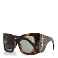 Saint Laurent Square Sunglasses — Tortoise – Blaze M119