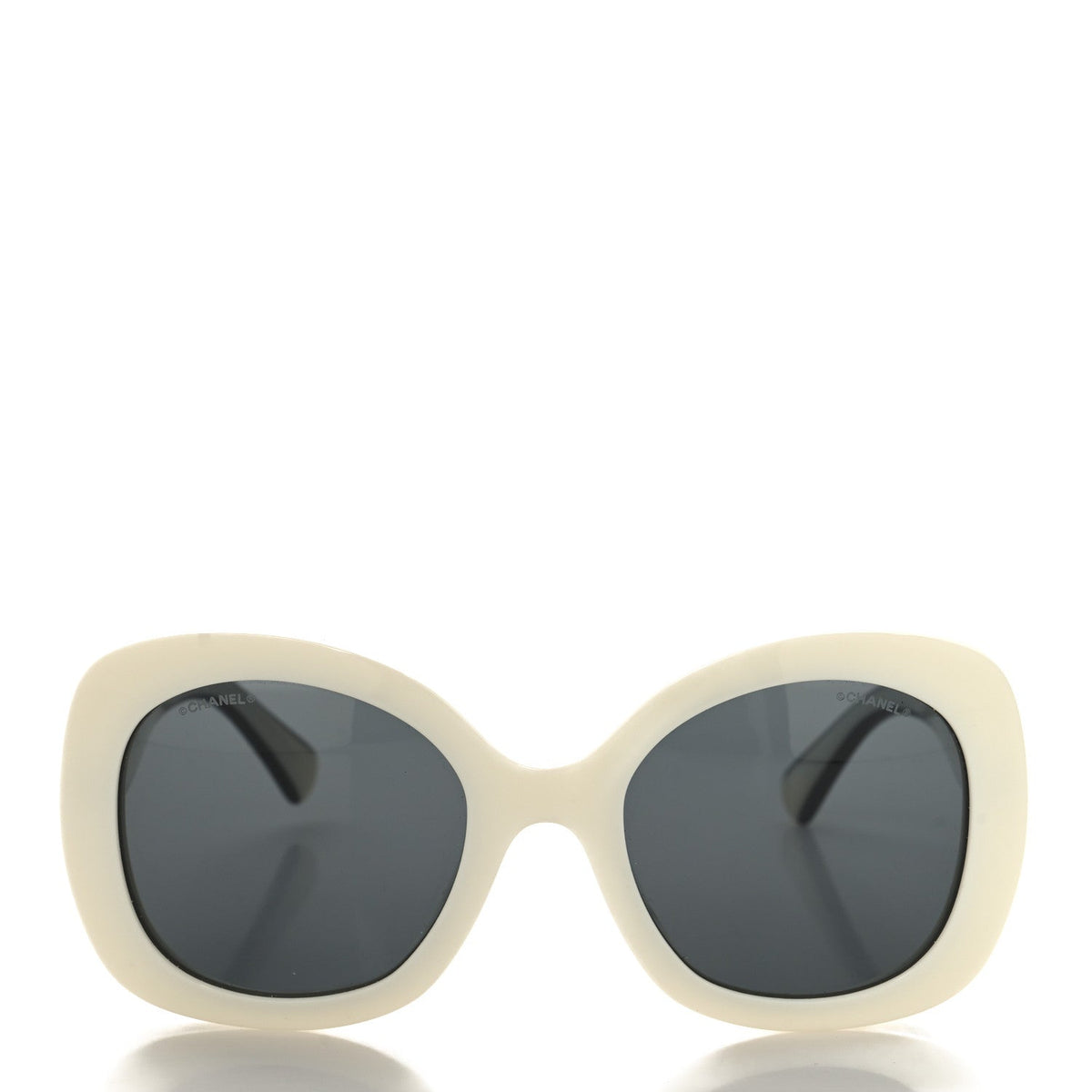 Chanel Oversized Sunglasses — White