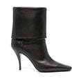 SAINT LAURENT 85MM FOLDED BOOTS BLACK