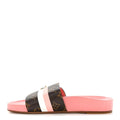LOUIS VUITTON PATENT MONOGRAM BOM DIA FLAT MULE SANDAL PINK