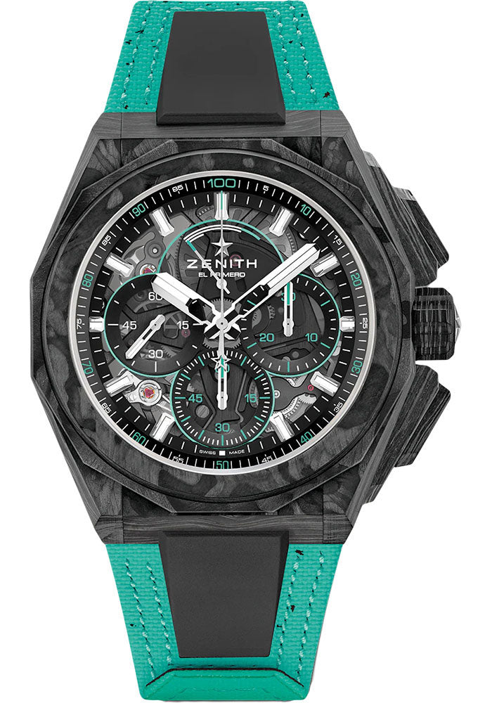 zenith-defy-extreme-e-second-edition-watch-45-mm-carbon-case-tinted-sapphire-dial-vital-green-velcro-recycled-tires-strap-10-9101-9004-60-i310