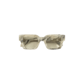 Off-White Acetate Marble Sunglasses — White