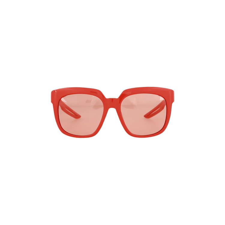Balenciaga Round Frame Sunglasses — Red