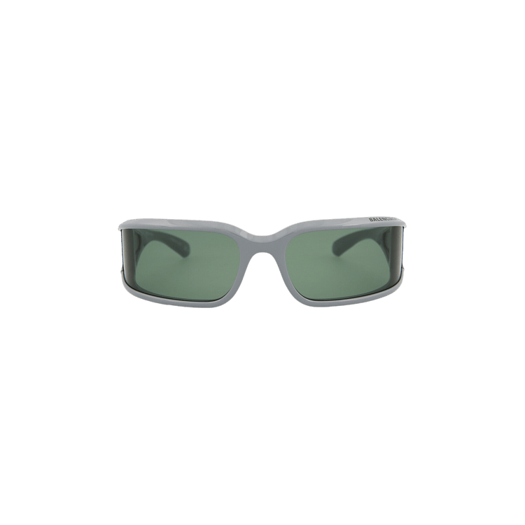 Balenciaga Square Frame Bio Injection Rilsan Sunglasses — Grey
