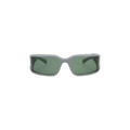 Balenciaga Square Frame Bio Injection Rilsan Sunglasses — Grey