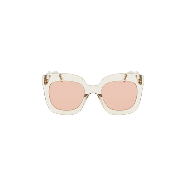 Bottega Veneta Bottega Veneta Square Oversized Sunglasses — Tan