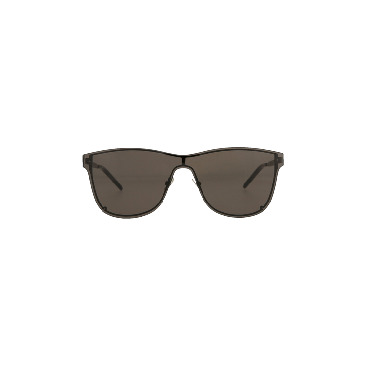 Saint Laurent Aviator Style Metal Sunglasses — Black