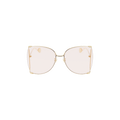 Gucci Oversized Frame Sunglasses — Gold – 014