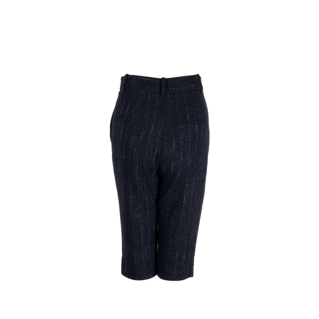 chanel-size-36-knee-length-shorts-tweed-black