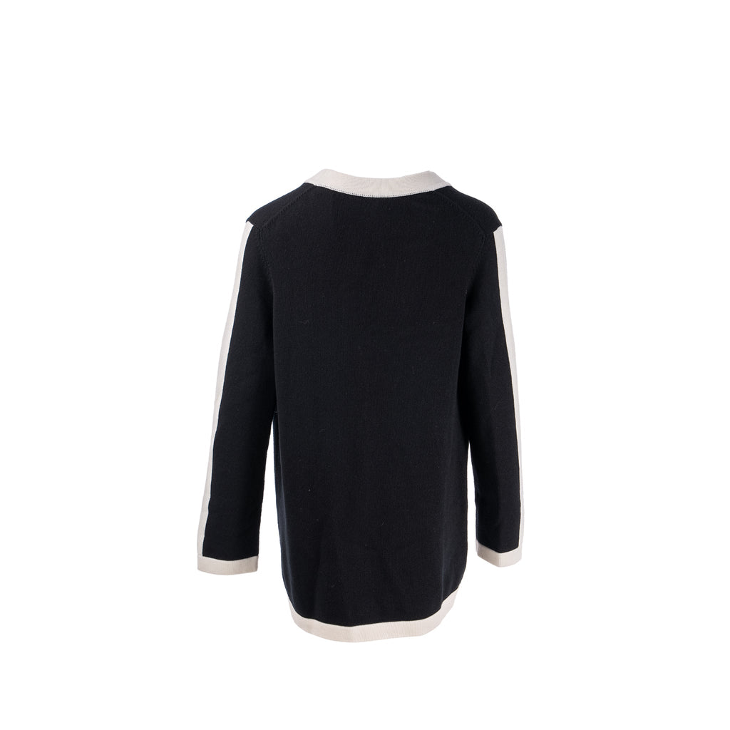 chanel-size-42-cardigan-black