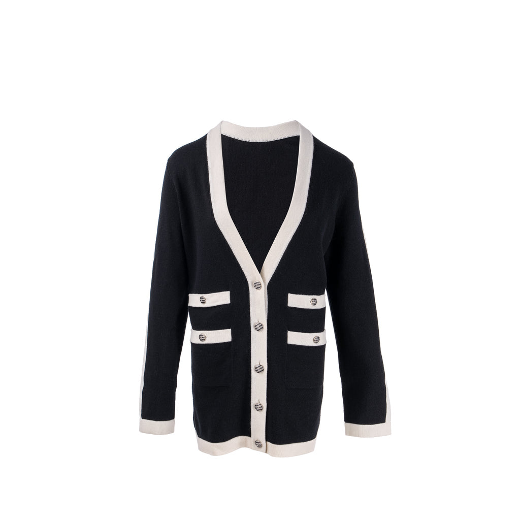 chanel-size-42-cardigan-black