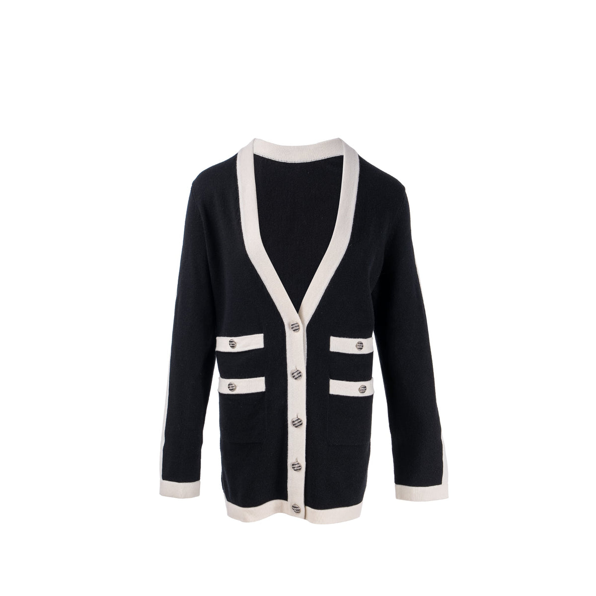 chanel-size-42-cardigan-black