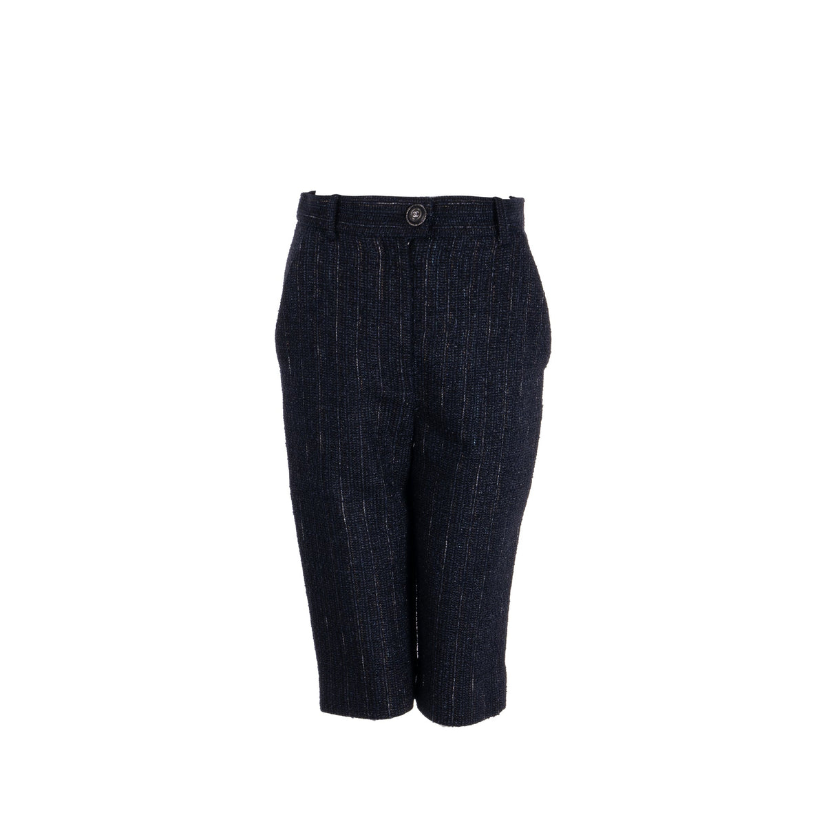 chanel-size-36-knee-length-shorts-tweed-black