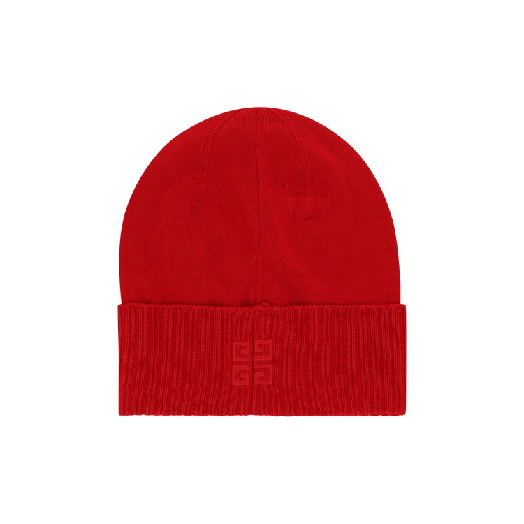 Givenchy Embroidered Logo Wool Beanie 'Red'