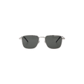 Saint Laurent Rectangular Frame Sunglasses — Silver