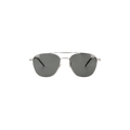 Saint Laurent Aviator Style Metal Sunglasses — Silver