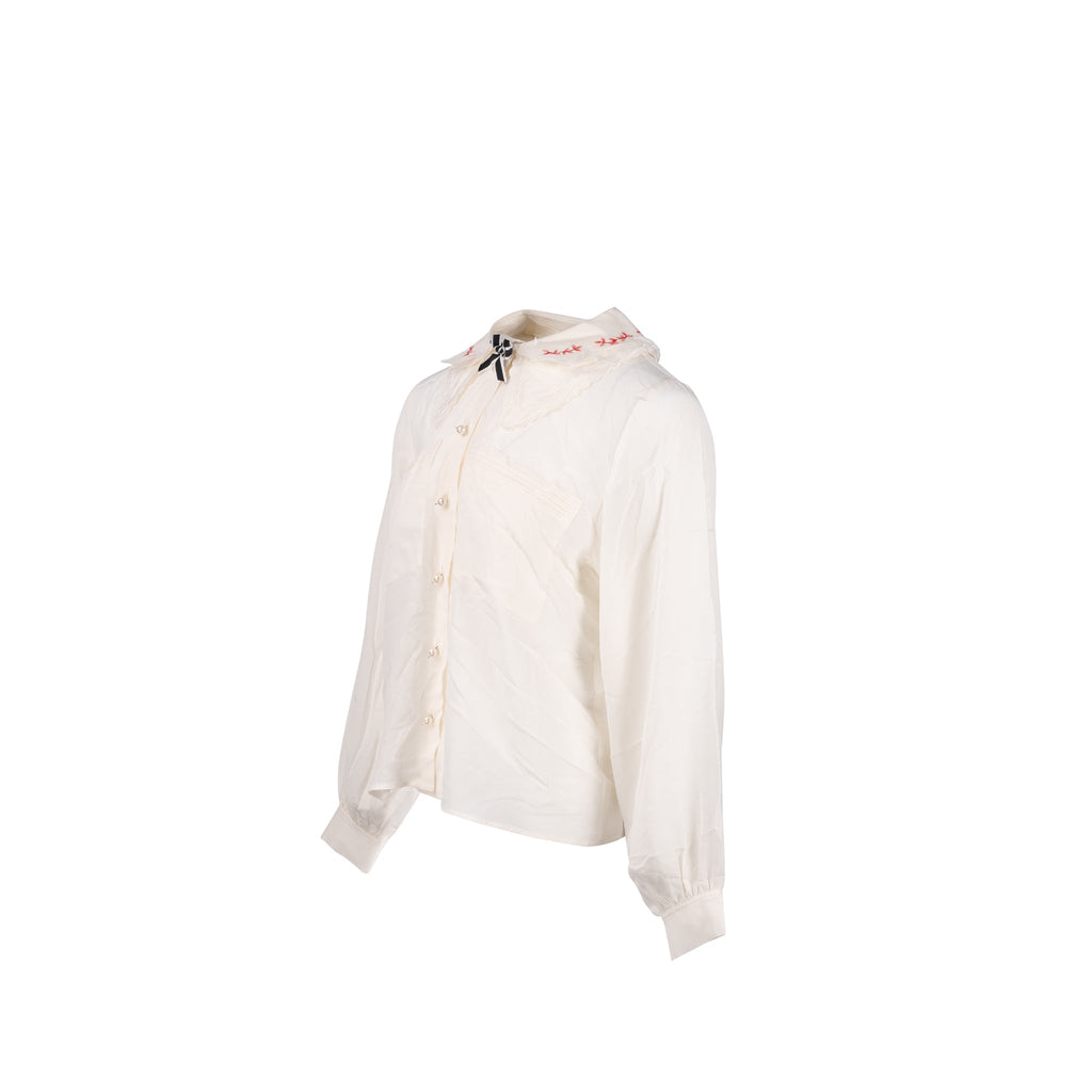miu-miu-size-36-blouse-shirt-with-pearl-silk-cotton-white