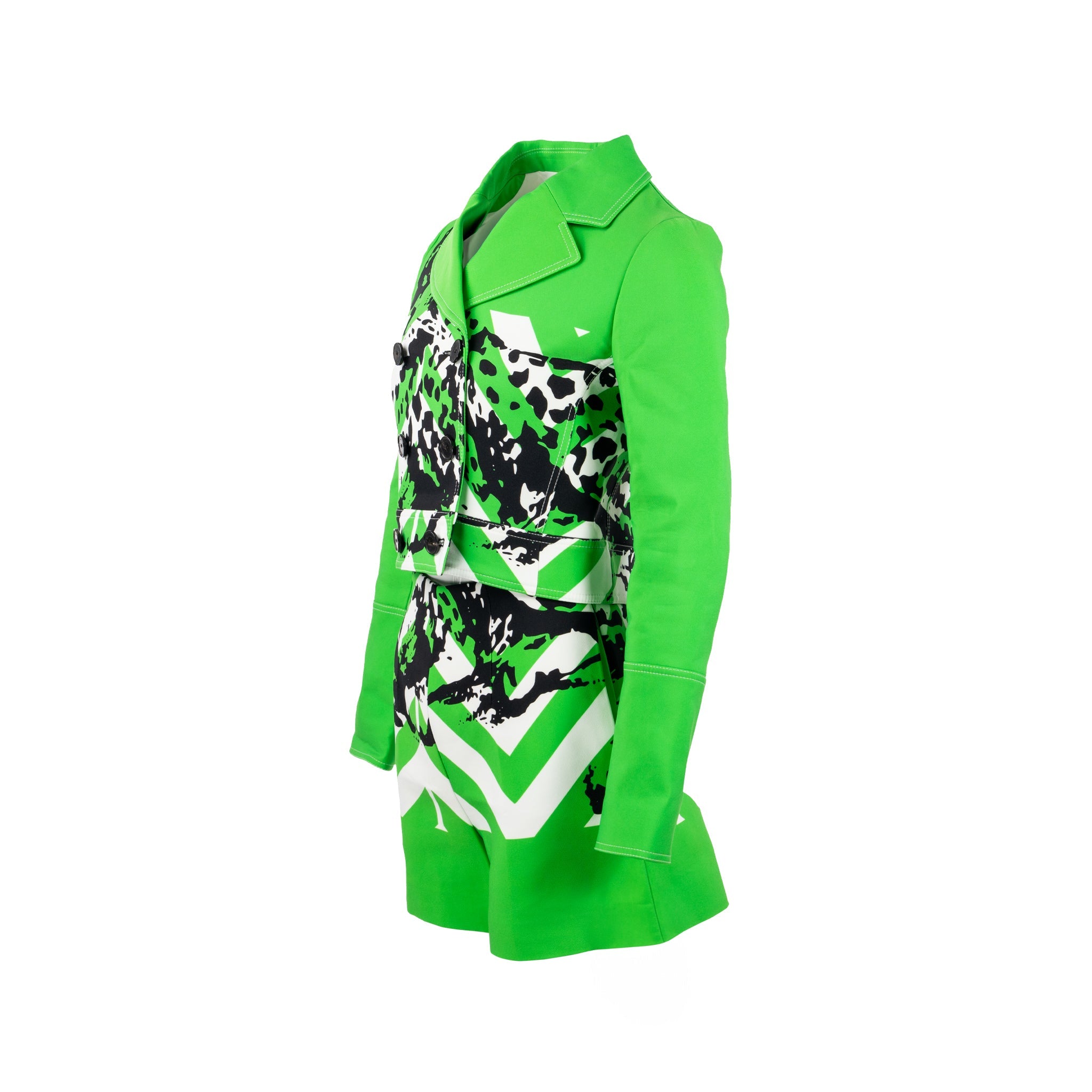 dior-size-34-2022-runway-fantaisie-animalier-cropped-jacket-and-shorts-suit-polyamide-green-multicolour