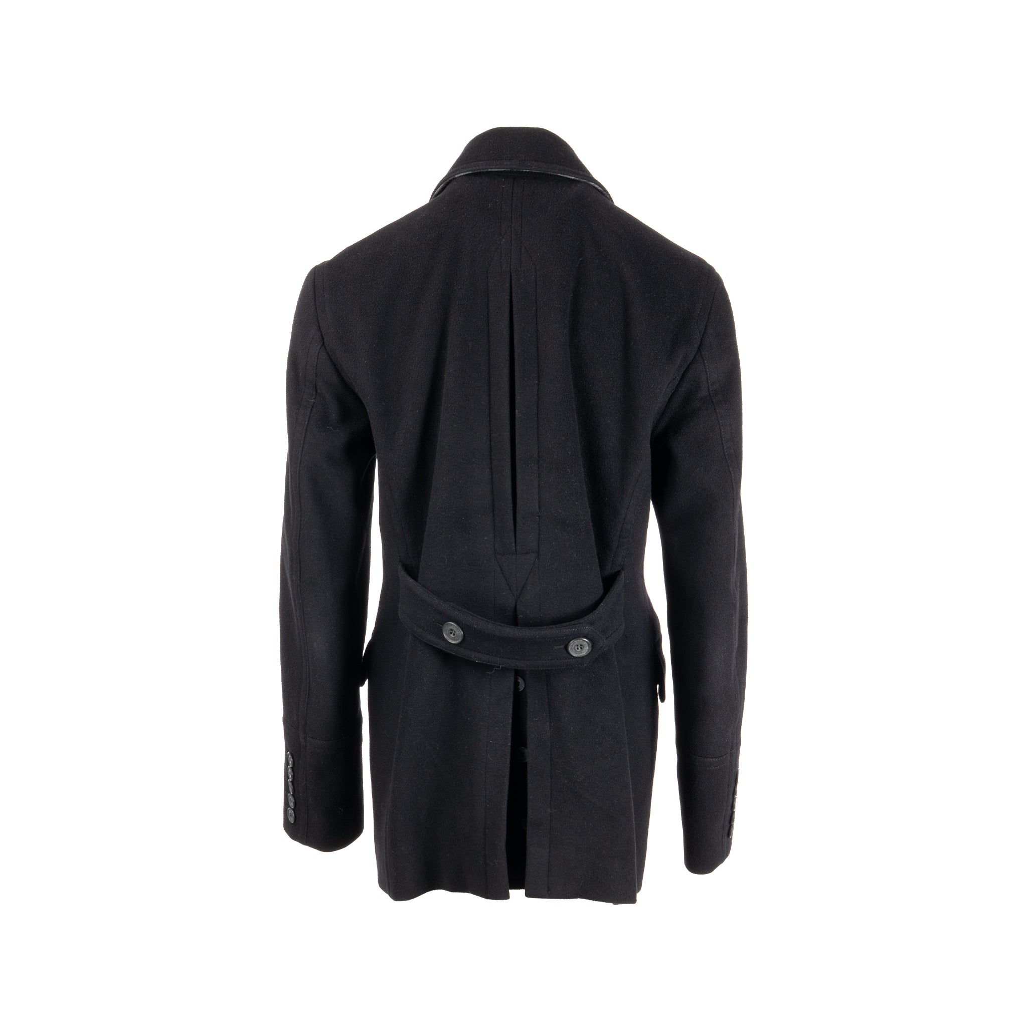 burberry-size-50-double-breast-coat-jacket-wool-black