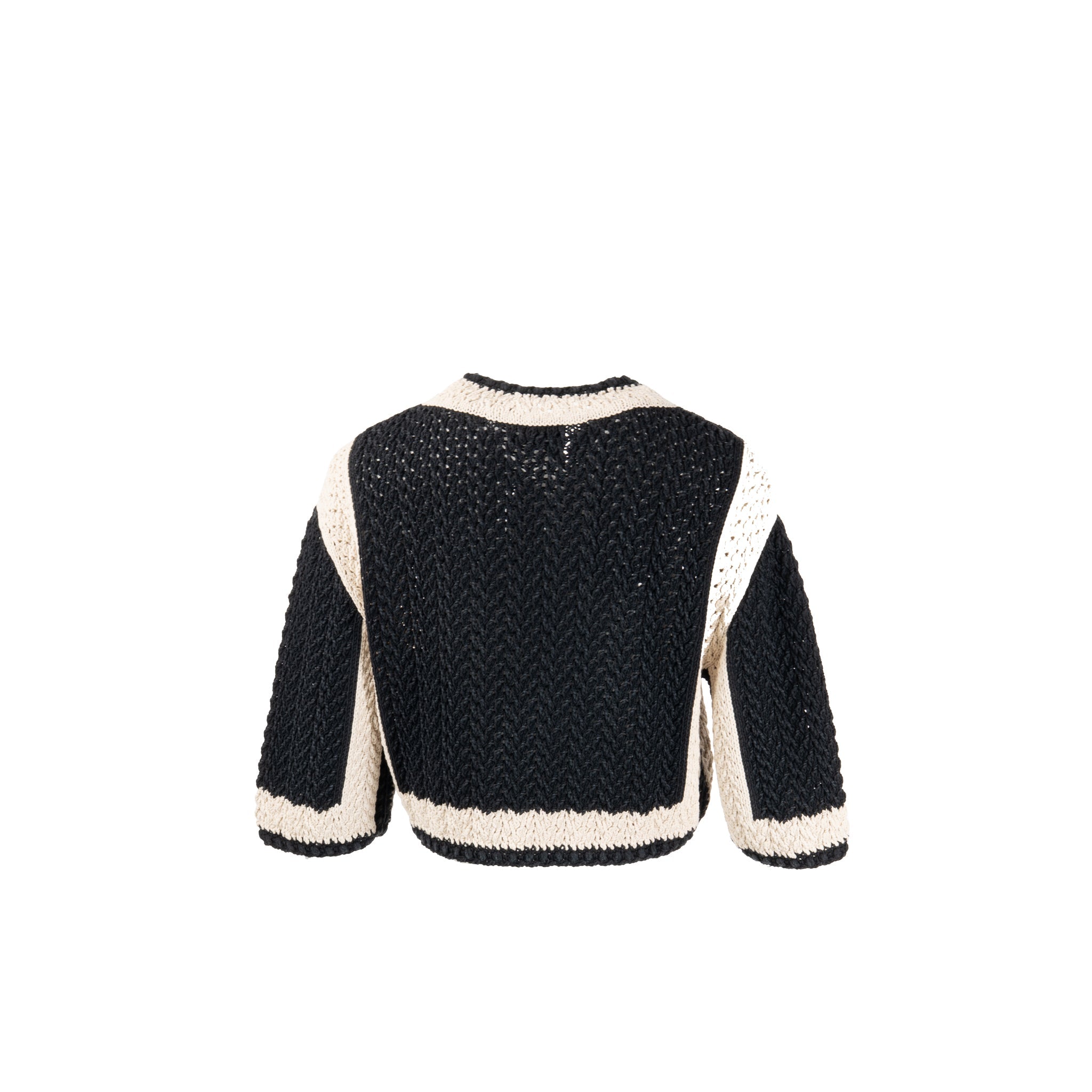 chanel-size-38-22c-black-and-white-knitted-cardigan