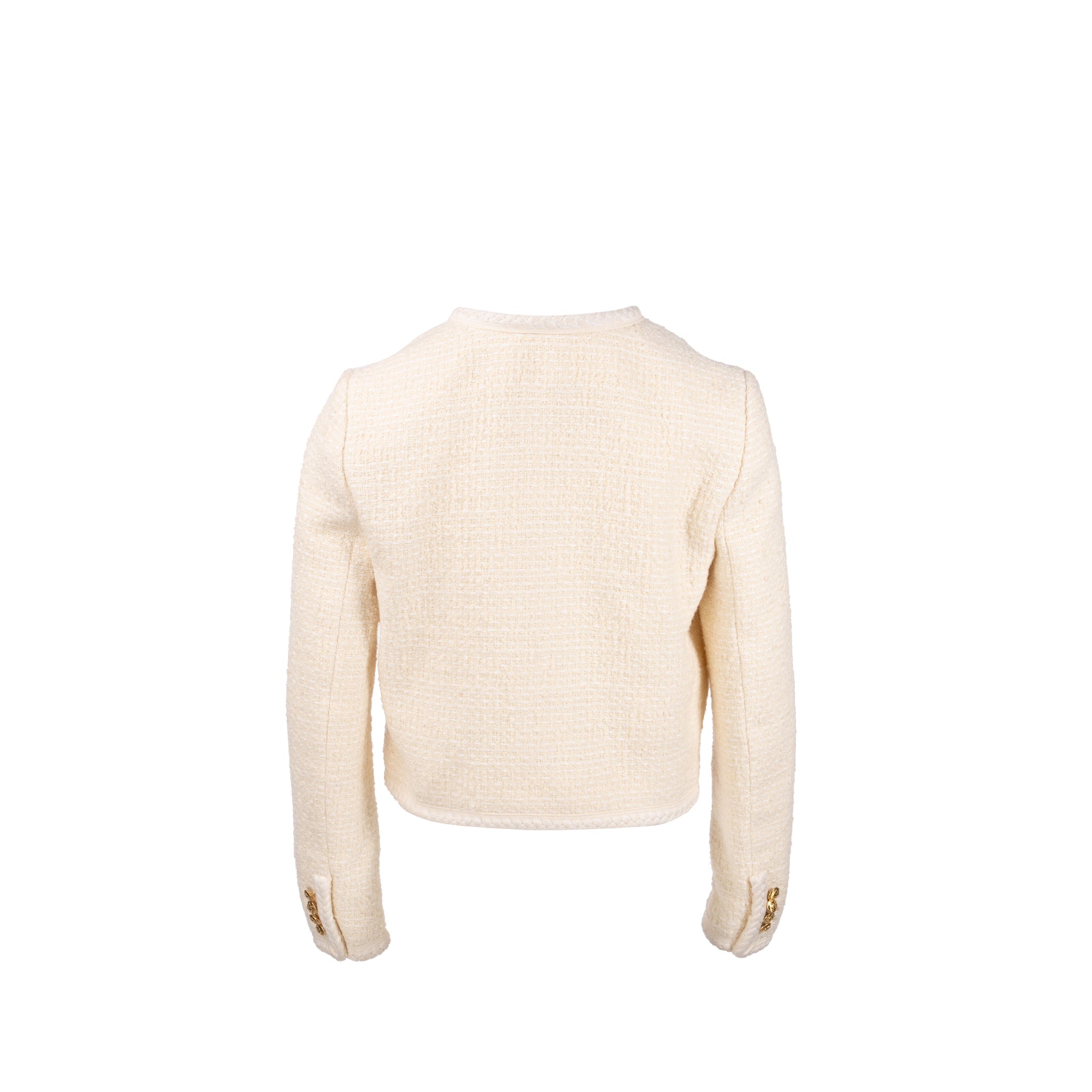 celine-size-34-tweed-jacket-wool-cotton-white