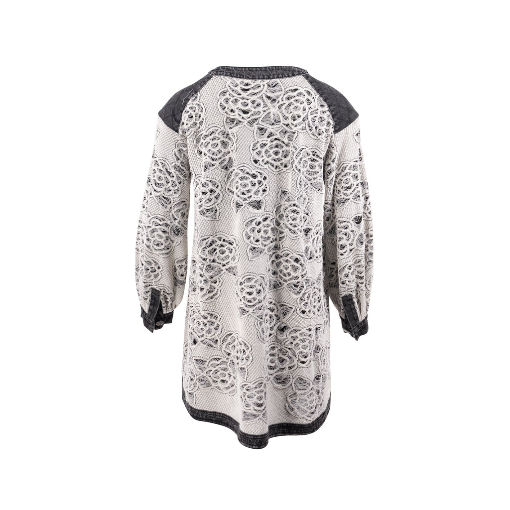 chanel-size-34-36-camellia-hollow-out-denim-dress-cotton-paper-white-black-copy