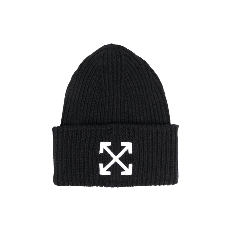 Off-White Arrow Ribbed Beanie 'Black/White' – OWLA017F22KNI0011001