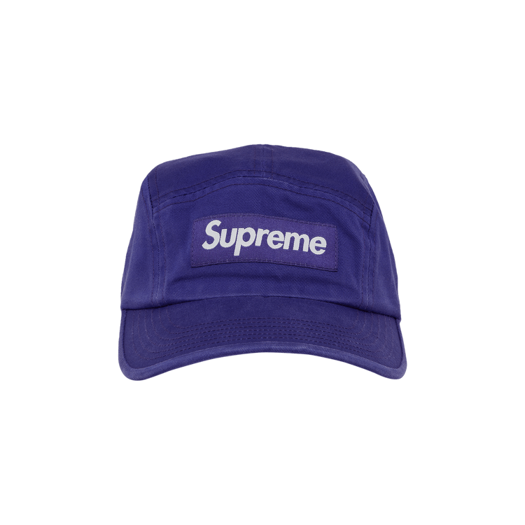Supreme Washed Chino Twill Camp Cap 'Purple' – SS23H82