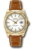 rolex-yellow-gold-datejust-36-watch-fluted-bezel-white-index-dial-brown-leather-116138-wsb