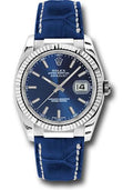 rolex-white-gold-datejust-36-watch-fluted-bezel-blue-index-dial-blue-leather-116139-bsl