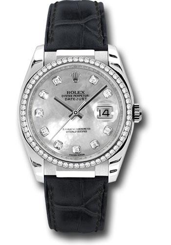 rolex-white-gold-datejust-36-watch-60-diamond-bezel-mother-of-pearl-diamond-dial-leather-116189-md