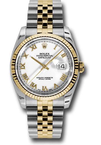 rolex-steel-and-yellow-gold-rolesor-datejust-36-watch-fluted-bezel-white-roman-dial-jubilee-bracelet-116233-wrj