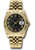 rolex-yellow-gold-datejust-36-watch-fluted-bezel-black-jubilee-roman-dial-jubilee-bracelet-116238-bkjrj