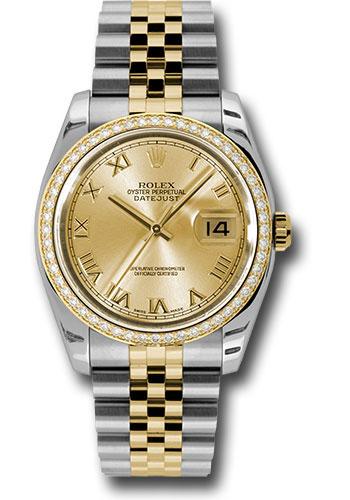 rolex-steel-and-yellow-gold-rolesor-datejust-36-watch-52-brilliant-cut-diamond-bezel-champagne-roman-dial-jubilee-bracelet-116243-chrj