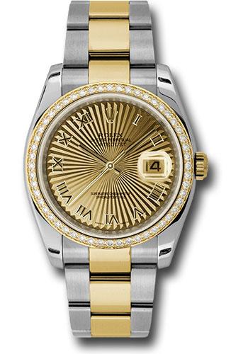 rolex-steel-and-yellow-gold-rolesor-datejust-36-watch-52-diamond-bezel-champagne-sunbeam-roman-dial-oyster-bracelet-116243-chsbro