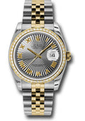 rolex-steel-and-yellow-gold-rolesor-datejust-36-watch-52-brilliant-cut-diamond-bezel-grey-sunbeam-roman-dial-jubilee-bracelet-116243-gsbrj