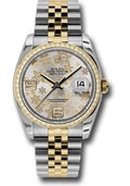rolex-steel-and-yellow-gold-rolesor-datejust-36-watch-52-brilliant-cut-diamond-bezel-silver-floral-arabic-dial-jubilee-bracelet-116243-sfaj