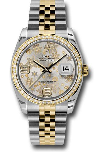 rolex-steel-and-yellow-gold-rolesor-datejust-36-watch-52-brilliant-cut-diamond-bezel-silver-floral-arabic-dial-jubilee-bracelet-116243-sfaj