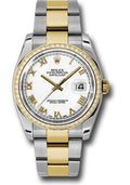 rolex-steel-and-yellow-gold-rolesor-datejust-36-watch-52-diamond-bezel-white-roman-dial-oyster-bracelet-116243-wro