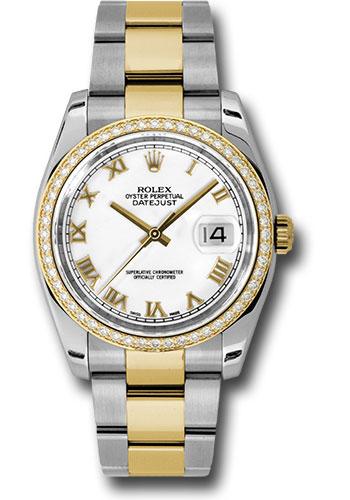 rolex-steel-and-yellow-gold-rolesor-datejust-36-watch-52-diamond-bezel-white-roman-dial-oyster-bracelet-116243-wro