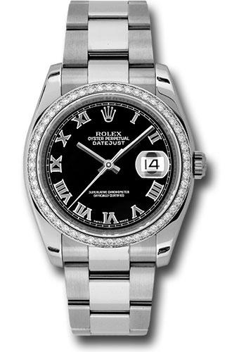 rolex-steel-and-white-gold-datejust-36-watch-52-diamond-bezel-black-roman-dial-oyster-bracelet-116244-bkro