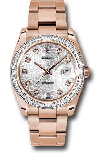 rolex-everose-gold-datejust-36-watch-baguette-diamond-bezel-silver-jublilee-diamond-dial-oyster-bracelet-116285bbr-sjdo