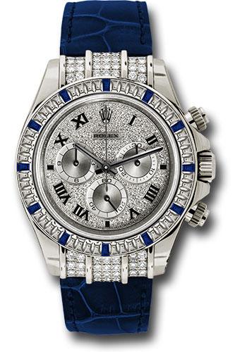 rolex-white-gold-cosmograph-daytona-40-watch-pave-diamond-enamel-roman-dial-blue-leather-strap-116599-12-sa