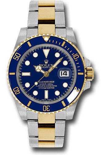 rolex-steel-and-gold-rolesor-submariner-date-watch-blue-dial-116613-blu