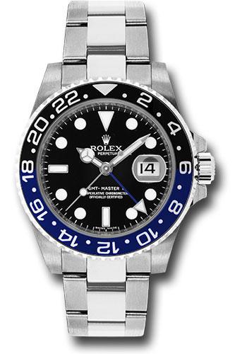rolex-steel-gmt-master-ii-40-watch-black-and-blue-batman-bezel-black-dial-oyster-bracelet-116710blnr