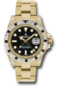 rolex-yellow-gold-gmt-master-ii-40-watch-diamond-and-black-sapphire-bezel-black-dial-oyster-bracelet-116758sanr